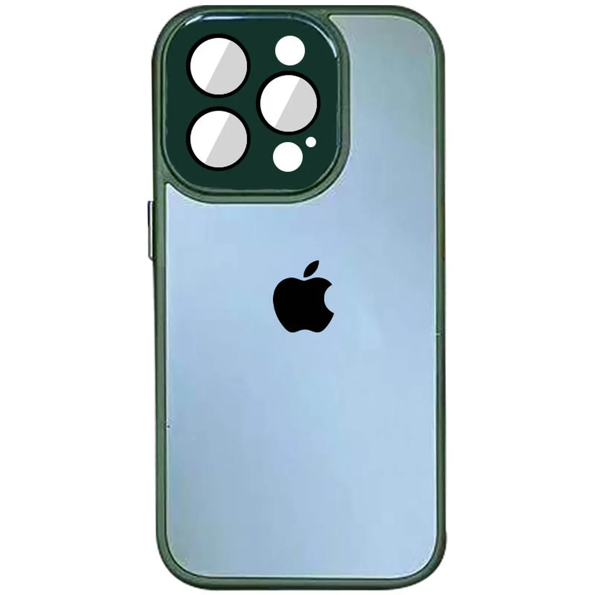 Чохол TPU+Glass Sapphire Midnight для Apple iPhone 12 Pro (6.1") Зелений / Forest green