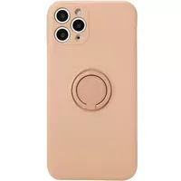 Чехол TPU Candy Ring Full Camera для Apple iPhone 12 Pro (6.1") Розовый / Pink Sand