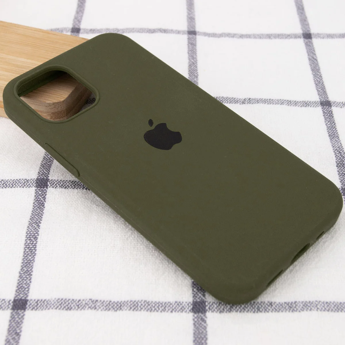 Чохол Silicone Case Full Protective (AA) для Apple iPhone 12 Pro / 12 (6.1 ") Зелений / Dark Olive