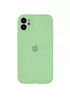 Чохол Silicone Case Full Camera Protective (AA) для Apple iPhone 12 (6.1 ") М'ятний / Mint