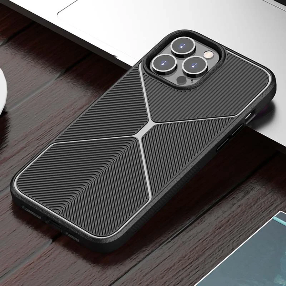 Чохол TPU BlackWood для Apple iPhone 12 Pro/12 (6.1") Чорний