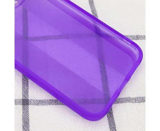 Чохол TPU Glossy Line Full Camera для Apple iPhone 12 Pro (6.1 ") Бузковий