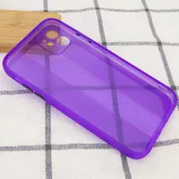 Чехол TPU Glossy Line Full Camera для Apple iPhone 12 (6.1") Сиреневый