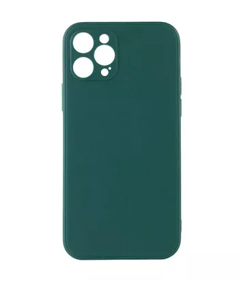 Силіконовий чохол Candy Full Camera для Apple iPhone 12 Pro (6.1 ") Зелений / Forest green