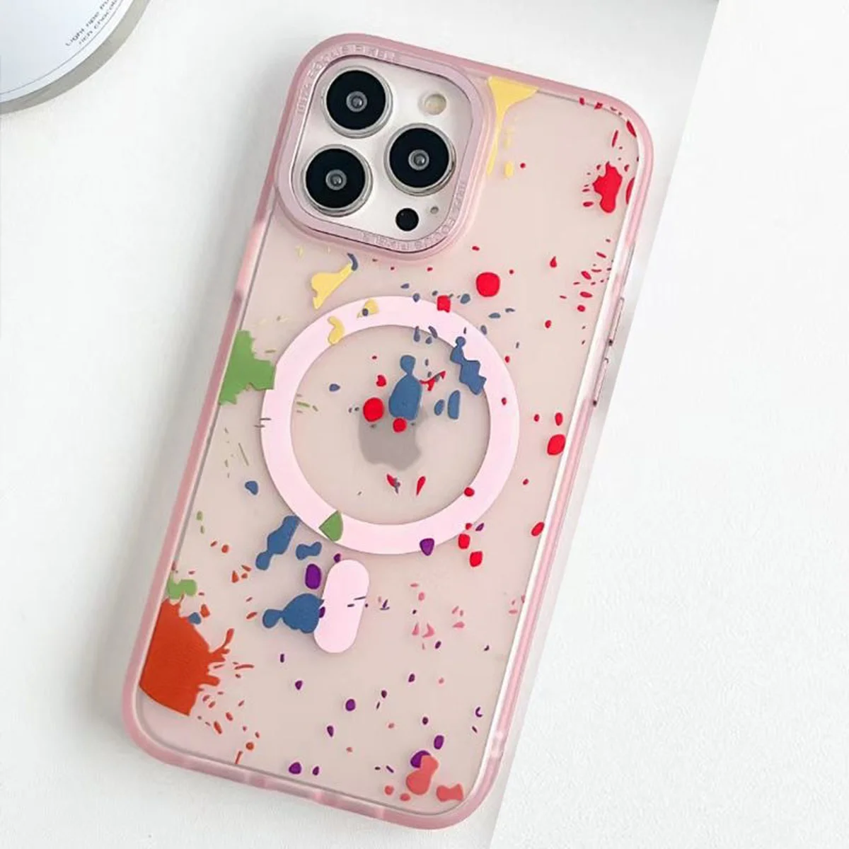 Чохол TPU+PC Flush with MagSafe для Apple iPhone 12 Pro / 12 (6.1") Baby pink