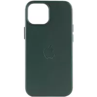 Шкіряний чохол Leather Case (AAA) with MagSafe для Apple iPhone 12 Pro / 12 (6.1 ") Forest Green