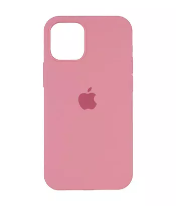 Чохол Silicone Case Full Protective (AA) для Apple iPhone 12 Pro / 12 (6.1") Рожевий / Light pink