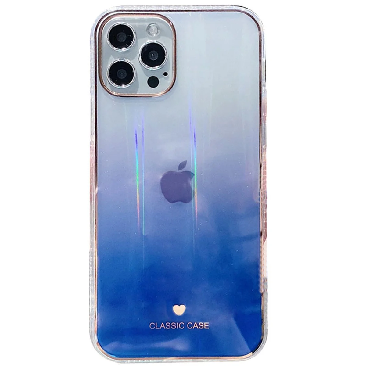 TPU + Glass чохол Aurora Classic для Apple iPhone 12 Pro / 12 (6.1 ") Синій