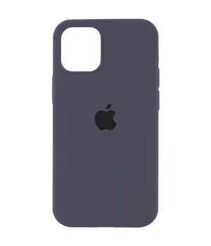 Чехол Silicone Case Full Protective (AA) для Apple iPhone 12 Pro / 12 (6.1") Серый / Dark Grey