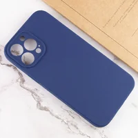 Чехол Silicone Case Lakshmi Square Full Camera для Apple iPhone 12 Pro (6.1") Синий / Deep navy