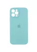 Чохол Silicone Case Full Camera Protective (AA) Apple iPhone 12 Pro (6.1") Бірюзовий / Marine Green