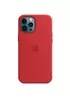 Чохол Silicone case (AAA) full with Magsafe and Animation для Apple iPhone 12 Pro / 12 (6.1 ") Червоний / Red