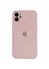 Чехол Silicone Case Full Camera Protective (AA) для Apple iPhone 12 (6.1") Розовый / Pink Sand
