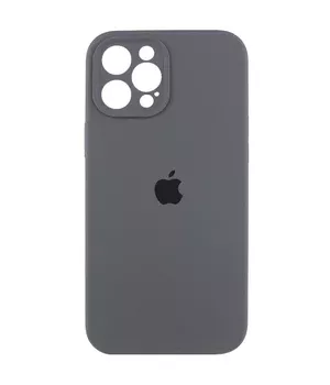 Чехол Silicone Case Full Camera Protective (AA) для Apple iPhone 12 Pro (6.1") Серый / Dark Gray