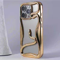 TPU чехол Snake для Apple iPhone 12 Pro / 12 (6.1") Gold