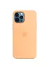 Чохол Silicone case (AAA) full with Magsafe для Apple iPhone 12 Pro / 12 (6.1 ") Помаранчевий / Cantaloupe