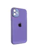 Чохол TPU+Glass Sapphire Midnight для Apple iPhone 12 (6.1") Бузковий / Dasheen