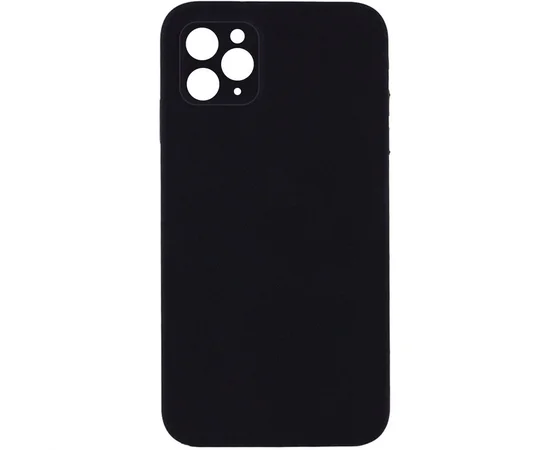 Чехол Silicone Case Lakshmi Square Full Camera для Apple iPhone 12 (6.1") Черный / Black