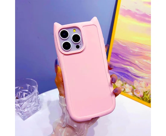 Чехол TPU GETMAN Cat with straps для Apple iPhone 12 Pro / 12 (6.1") Pink