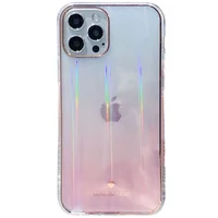 TPU+Glass чехол Aurora Classic для Apple iPhone 12 Pro / 12 (6.1") Розовый