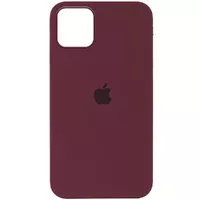 Чохол Silicone Case Full Protective (AA) для Apple iPhone 12 Pro / 12 (6.1 ") Бордовий / Plum