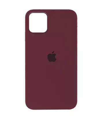 Чохол Silicone Case Full Protective (AA) для Apple iPhone 12 Pro / 12 (6.1 ") Бордовий / Plum