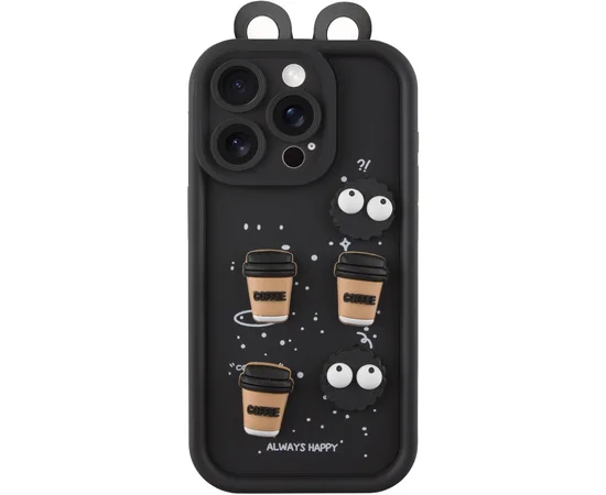 Чехол TPU Toys Case with Ears для Apple iPhone 12 Pro (6.1") Black