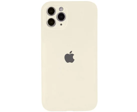 Чохол Silicone Case Full Camera Protective (AA) для Apple iPhone 12 Pro (6.1") Бежевий / Antique White
