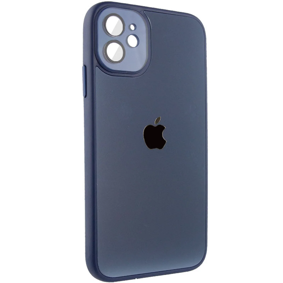 Чехол TPU+Glass Sapphire Midnight для Apple iPhone 12 (6.1") Синий / Deep navy
