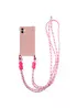 Чохол TPU CrossBody with straps для Apple iPhone 12 (6.1") Pink