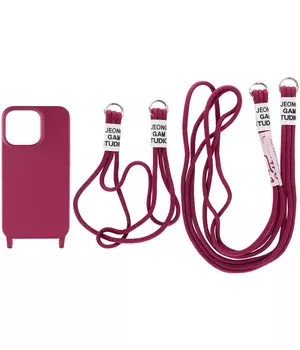 Чохол TPU two straps California для Apple iPhone 12 Pro / 12 (6.1") Червоний / Rose Red