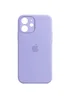 Чехол Silicone Case Full Camera Protective (AA) для Apple iPhone 12 (6.1") Сиреневый / Lilac