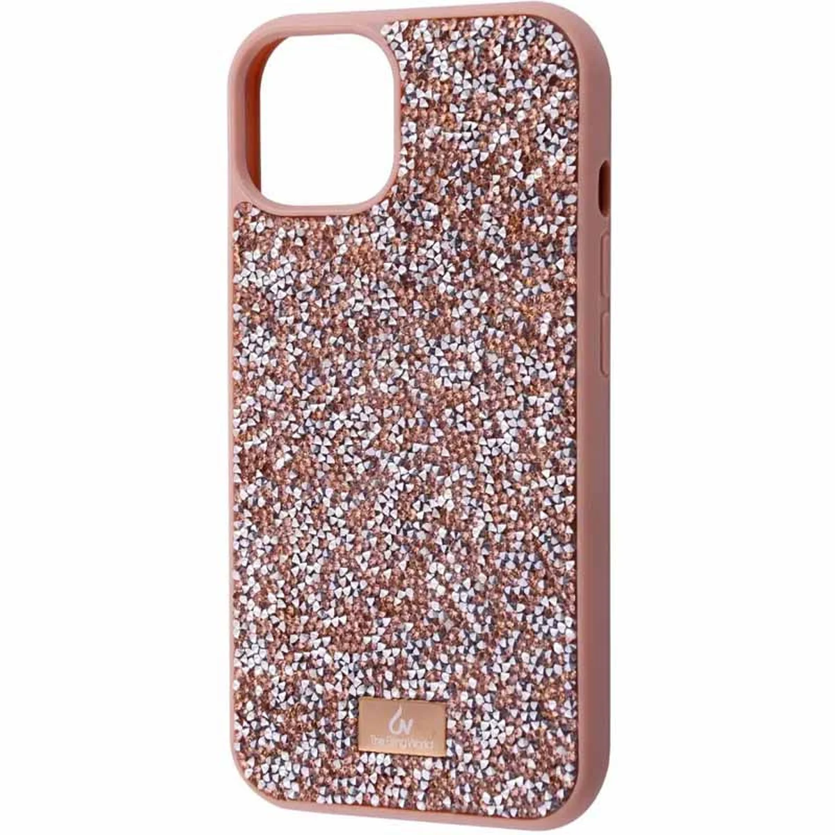 TPU чохол Bling World Rock Diamond для Apple iPhone 12 Pro/12 (6.1") Рожевий