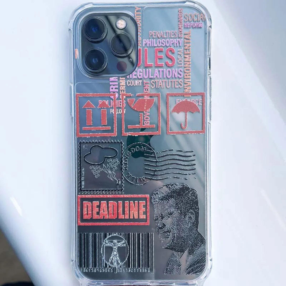 Чохол TPU Crossbody Street Style для Apple iPhone 12 Pro / 12 (6.1 ") Kenedy / Червоний