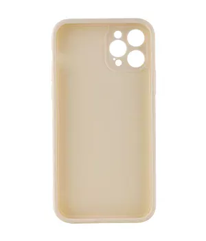 Силиконовый чехол Candy Full Camera для Apple iPhone 12 Pro (6.1") Бежевый / Antigue White