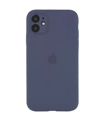 Чохол Silicone Case Full Camera Protective (AA) для Apple iPhone 12 (6.1 ") Сірий / Lavender Gray