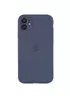 Чехол Silicone Case Full Camera Protective (AA) для Apple iPhone 12 (6.1") Серый / Lavender Gray