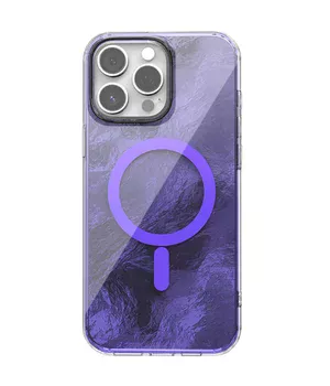 Чехол TPU Shiny Mountain (MagFit) для Apple iPhone 12 Pro / 12 (6.1") Purple