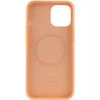 Чохол Silicone case (AAA) full with Magsafe and Animation для Apple iPhone 12 Pro / 12 (6.1") Помаранчевий / Cantaloupe