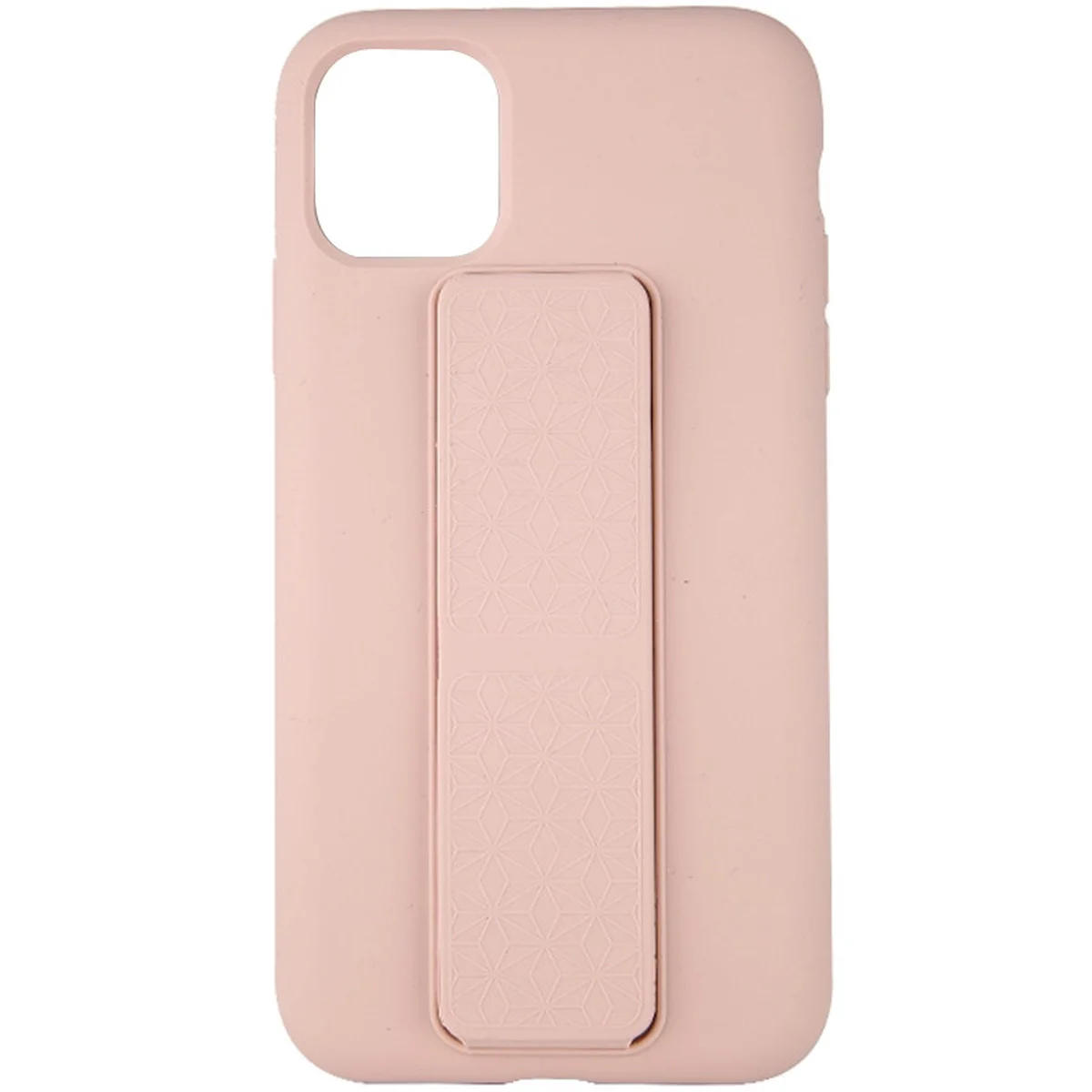 Чохол Silicone Case Hand Holder для Apple iPhone 12 Pro / 12 (6.1 ") Рожевий / Pink Sand