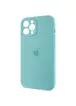 Чохол Silicone Case Full Camera Protective (AA) Apple iPhone 12 Pro (6.1") Бірюзовий / Marine Green