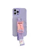 Чехол Handfree с цветным ремешком для Apple iPhone 12 Pro (6.1") Фиолетовый