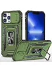 Ударопрочный чехол Camshield Army Ring для Apple iPhone 12 Pro / 12 (6.1") Оливковый / Army Green