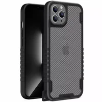 Чохол TPU+PC TRAVEL Carbon для Apple iPhone 12 Pro (6.1") Чорний