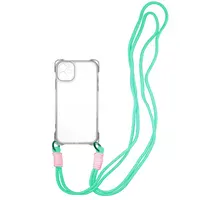 Чохол TPU CrossBody with straps для Apple iPhone 12 (6.1") Transparent