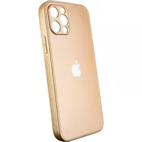 TPU + Glass чохол Matte Candy Full camera для Apple iPhone 12 Pro (6.1 ") Золотий