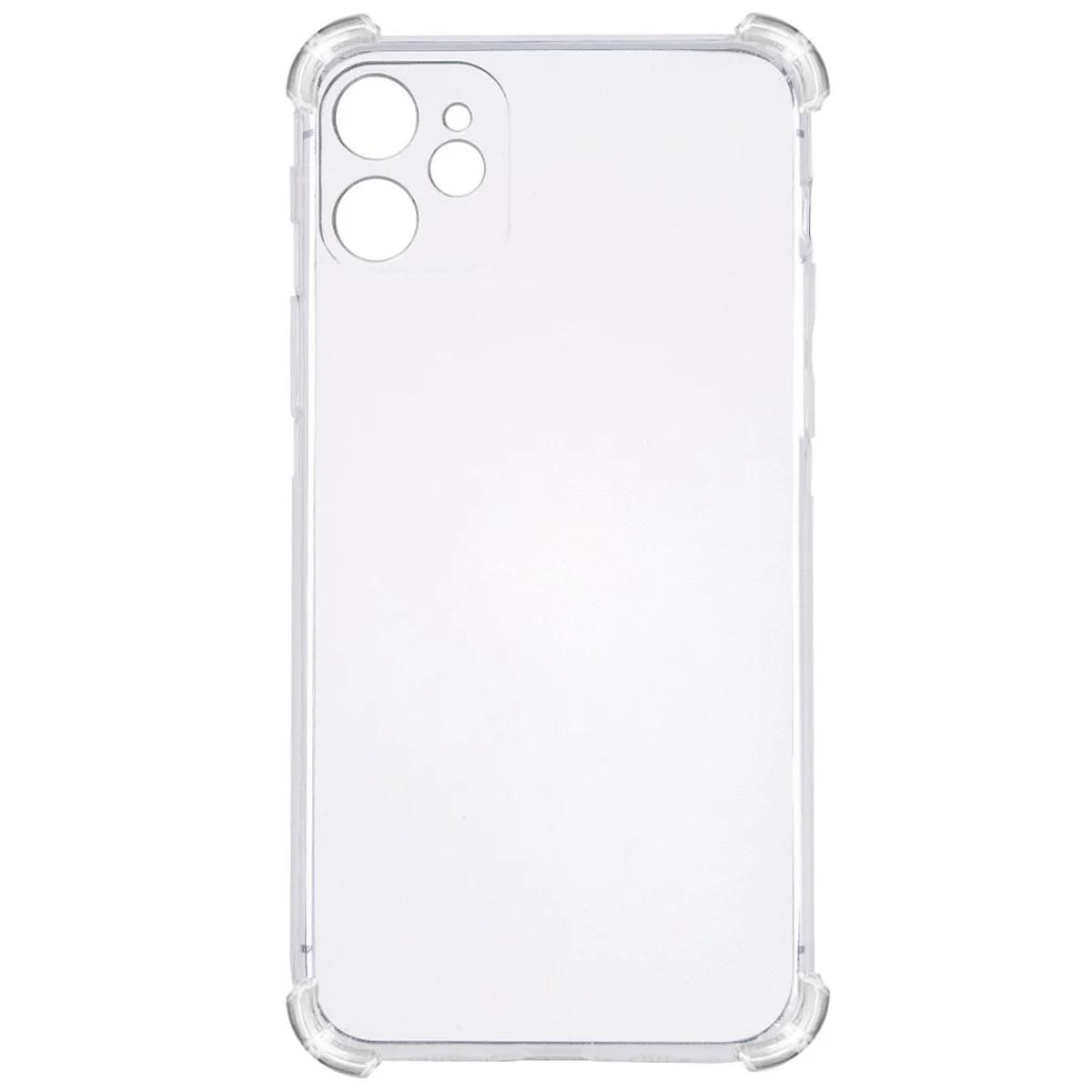 TPU чохол GETMAN Ease logo посилені кути для Apple iPhone 12 (6.1 ") Прозорий / Transparent