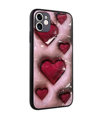 TPU+PC чохол Prisma Plushie для Apple iPhone 12 (6.1") Hearts