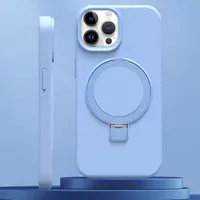 Чехол Silicone Case Full Protective NO LOGO with Ring для Apple iPhone 12 Pro / 12 (6.1") Blue