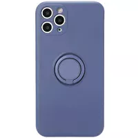 Чехол TPU Candy Ring Full Camera для Apple iPhone 12 Pro (6.1") Серый / Lavender